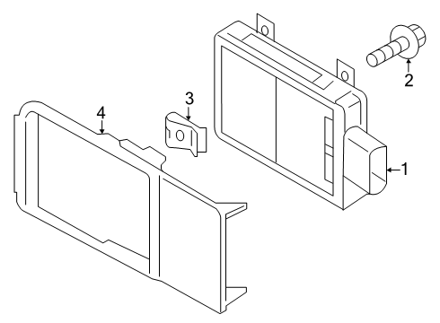 2024 Audi Q8 Electrical Components - Front Bumper Diagram 3