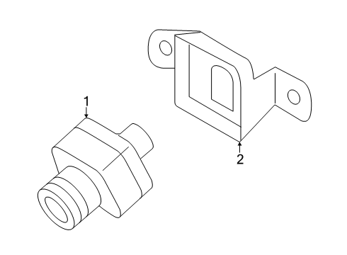 2024 Audi SQ8 e-tron Electrical Components - Front Bumper Diagram 2