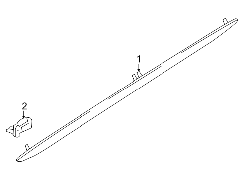 2010 Audi A5 Quattro Exterior Trim - Pillars Diagram 2
