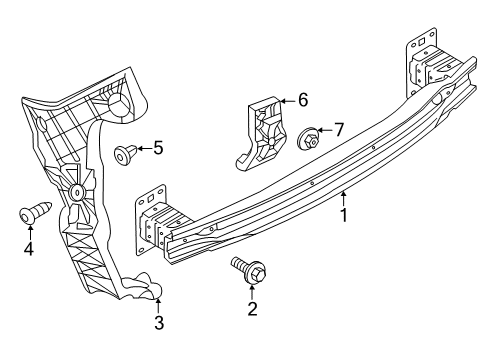 2019 Audi Q3 Bumper & Components - Rear Diagram 3