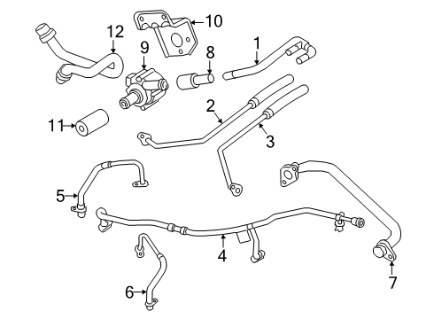2018 Audi RS5 Hoses, Lines & Pipes Diagram 2