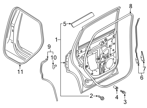 2019 Audi e-tron Quattro Door & Components Diagram 2