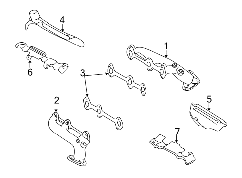 1999 Audi A6 Exhaust Manifold