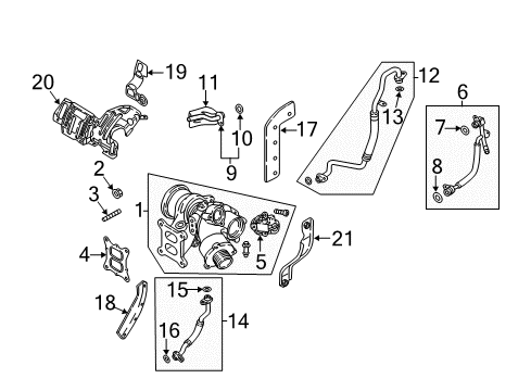 2017 Audi A3 Turbocharger & Components Diagram 3