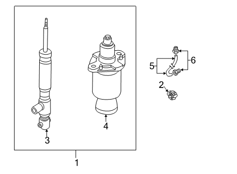 2002 Audi S6 Struts & Components Diagram 2