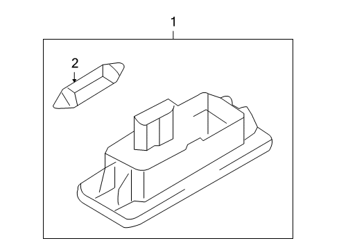 2011 Audi A4 Quattro License Lamps Diagram 2