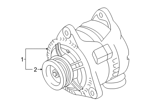 2009 Audi A4 Voltage Regulator Diagram for 079-903-021-HX