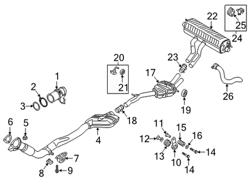 2021 Audi Q7 Exhaust Components Diagram 2
