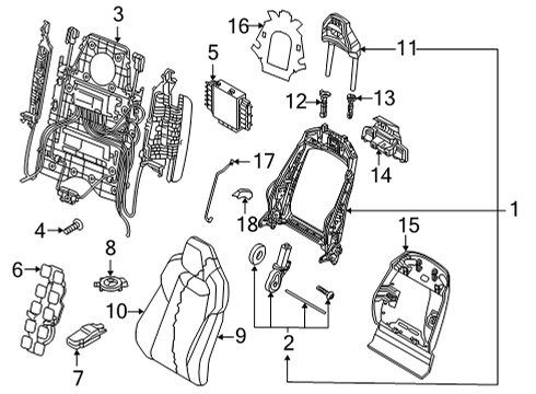 2024 Audi SQ7 Power Seats Diagram 2