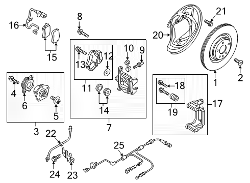 2024 Audi S5 Rear Brakes Diagram 2