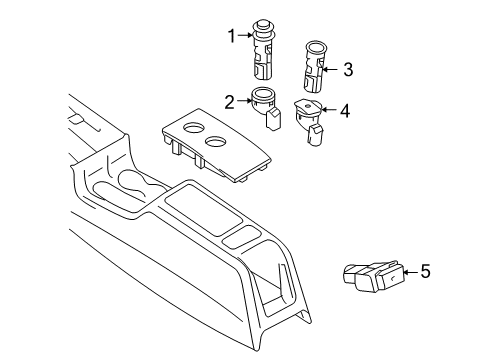 2007 Audi A3 Quattro Console Diagram 4