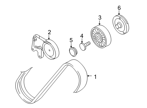2007 Audi S8 Belts & Pulleys