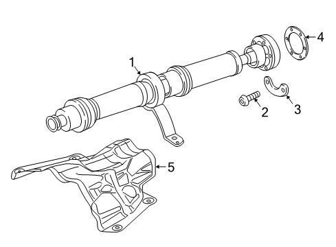 2013 Audi RS5 Drive Shaft - Rear Diagram