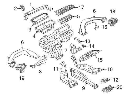 2024 Audi Q3 Ducts Diagram