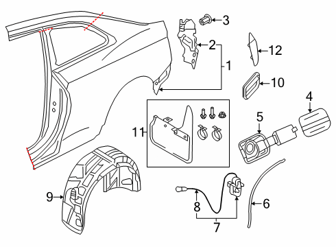 2020 Audi A5 Quattro Fuel Door Diagram