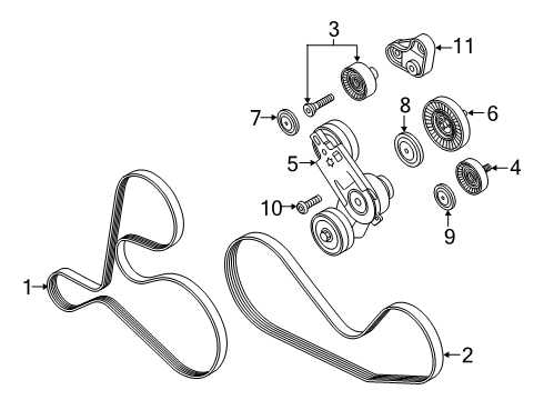 2024 Audi Q8 Belts & Pulleys