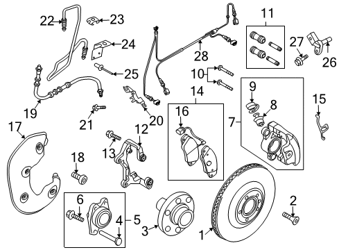 2013 Audi A5 Front Brakes Diagram