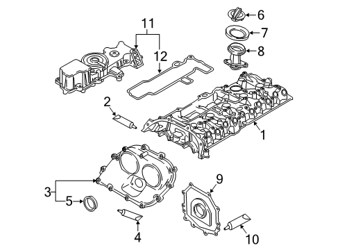 2021 Audi TT Quattro Valve & Timing Covers Diagram 2