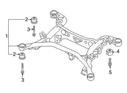 2025 Audi Q7 Suspension Mounting - Rear