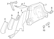 Diagram for Audi Q4 e-tron Sportback Pillar Panels - 89E-867-288-4PK