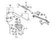 Diagram for Audi A8 Quattro Wiper Motor - 4E1-955-119-C