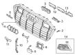 Diagram for Audi A6 allroad Grille - 4K0-807-648-E-9B9