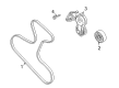 Diagram for Audi Timing Belt Idler Pulley - 022-145-276-A