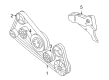 Diagram for Audi Timing Belt Idler Pulley - 077-109-244-F