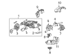 Diagram for Audi A6 Quattro Headlight Switch - 4E0-953-513-M-4PK