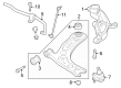 Diagram for Audi RS3 Steering Knuckle - 5WA-407-253-B