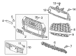 Diagram for Audi Q3 Grille - 8U0-807-926-T94