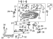 Diagram for Audi Headlight Cover - N-911-182-01