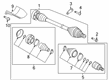 Diagram for Audi TT RS Quattro CV Boot - 8J0-498-203