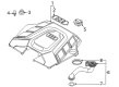 Diagram for Audi Q8 Engine Cover - 4M0-133-849-T