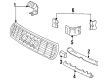 Diagram for Audi 100 Quattro Grille - 4A0-853-651-3FZ
