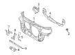 Diagram for Audi A4 Quattro Radiator Support - 8E0-805-956