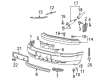 Diagram for Audi A8 Bumper Cover - 4D0-807-105-B-GRU