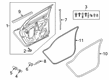 Diagram for Audi S6 Door Seal - 4K0-839-699