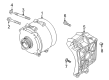 Diagram for Audi Alternator Bracket - 0P2-903-143-A
