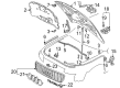Diagram for Audi Allroad Quattro Emblem - 8D0-853-605