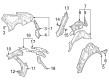 Diagram for Audi SQ5 Sportback Fender Splash Shield - 80F-810-363-TB-STL