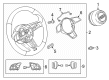 Diagram for Audi RS5 Sportback Steering Wheel - 8W0-419-091-EF-NTW