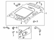 Diagram for Audi SQ8 e-tron Sportback Sun Visor - 4KE-857-552-D-3GX