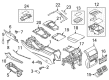 Diagram for Audi SQ5 Sportback Center Console - 80B-863-241-A-BA4