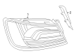 Diagram for Audi S3 Back Up Light - 8Y0-945-207-B