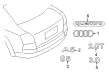 Diagram for Audi RS5 Emblem - 8W6-853-742-2ZZ