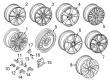 Diagram for Audi Alloy Wheels - 8W0-601-025-DH