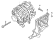 Diagram for Audi Alternator Bracket - 0P2-903-143