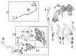 Diagram for Audi SQ6 e-tron Coolant Pipe - 85E-121-056