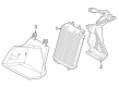 Diagram for Audi RS3 Radiator Support - 8Y0-121-259